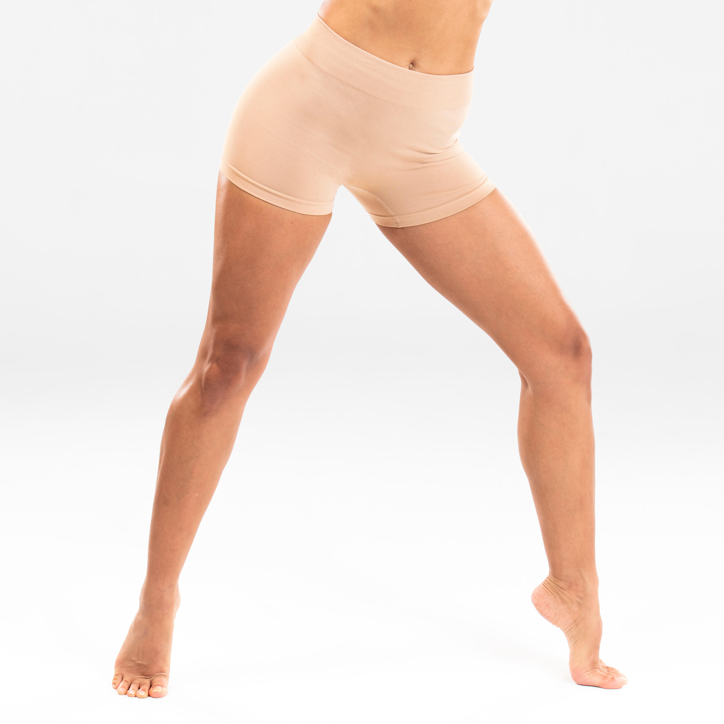 STAREVER Women's Seamless Modern Dance Shorts - Beige