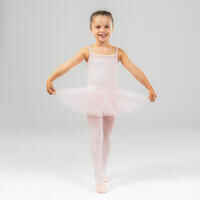 Tanzbody Ballett mit schmalen Trägern Mädchen rosa