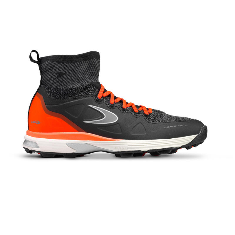 Hockeyschoenen volwassenen hoog intensief spelen LGHT 750 zwart/oranje