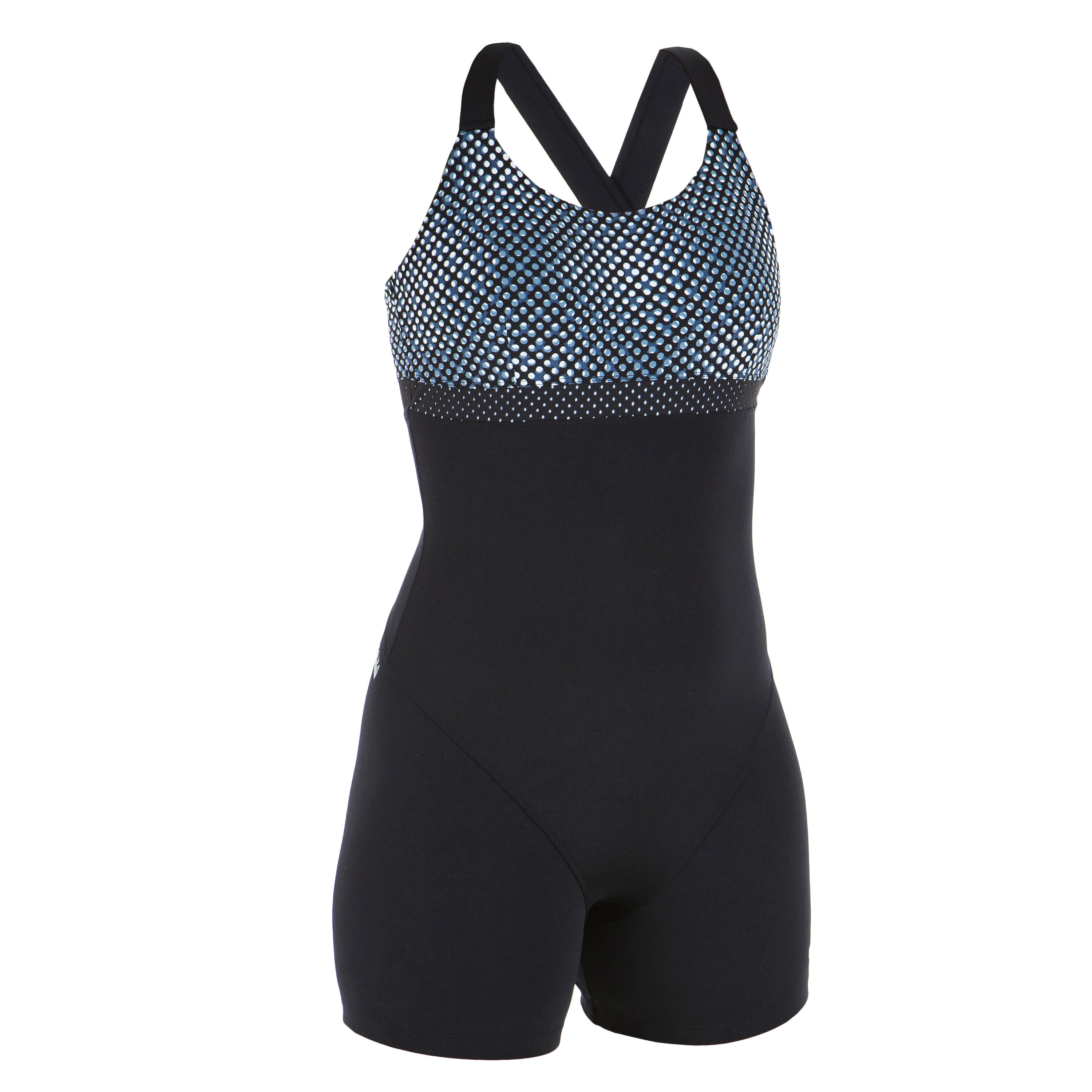 Bañador Mujer aquagym pantalón negro gris 6/6