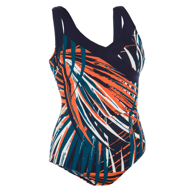 Costume intero Acquagym donna KARLI TREE arancione