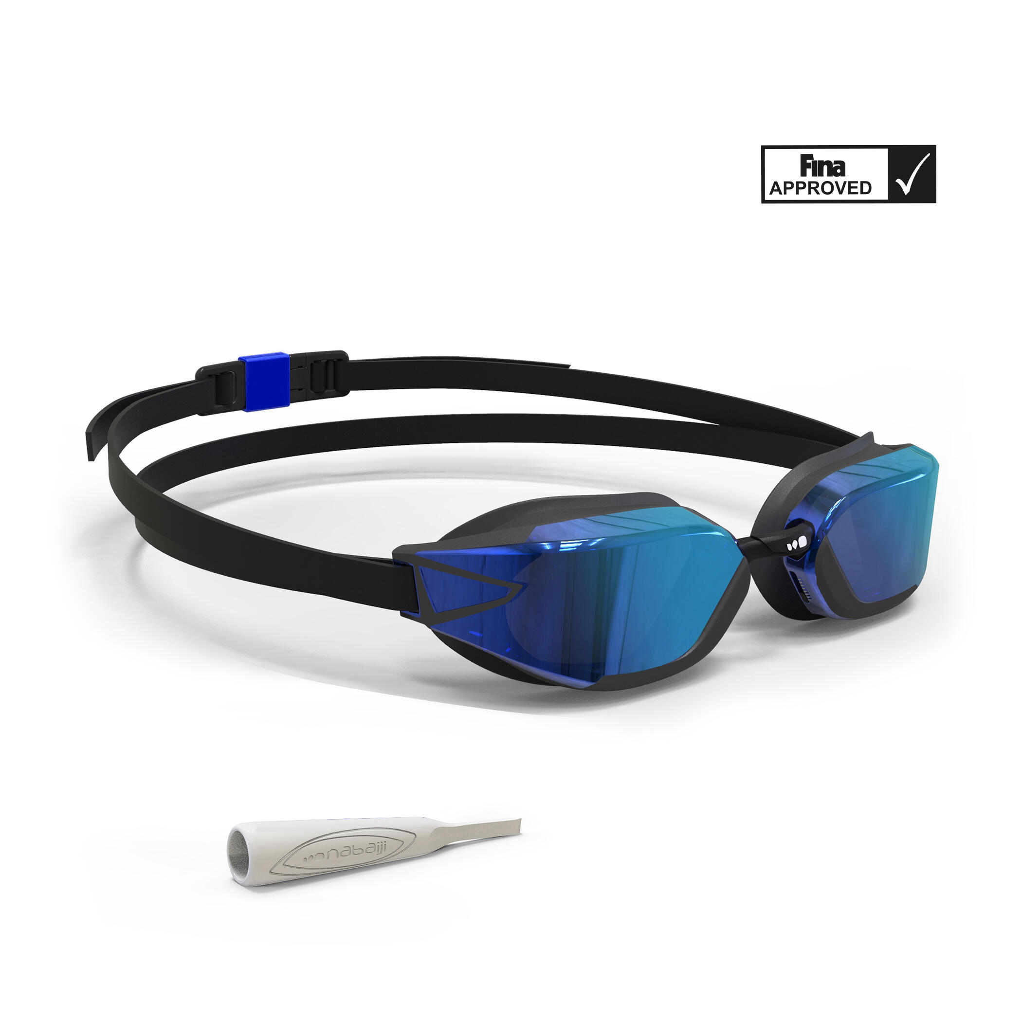 Lunettes de natation taille Unique - Bfast noir miroir bleu - Nouvel anti-buée 7/13