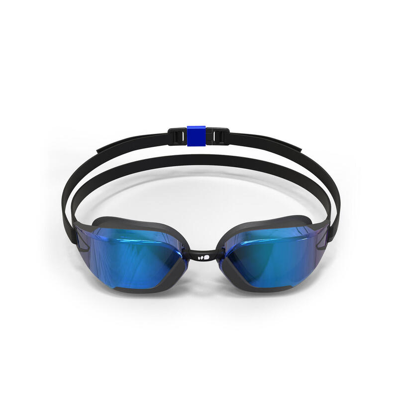 Yüzücü Gözlüğü - Standart Beden - Siyah/Mavi - Aynalı Camlar - Bfast