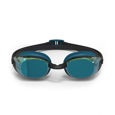 Окуляри BFIT 500 для плавання з дзеркальними лінзами сині/чорні