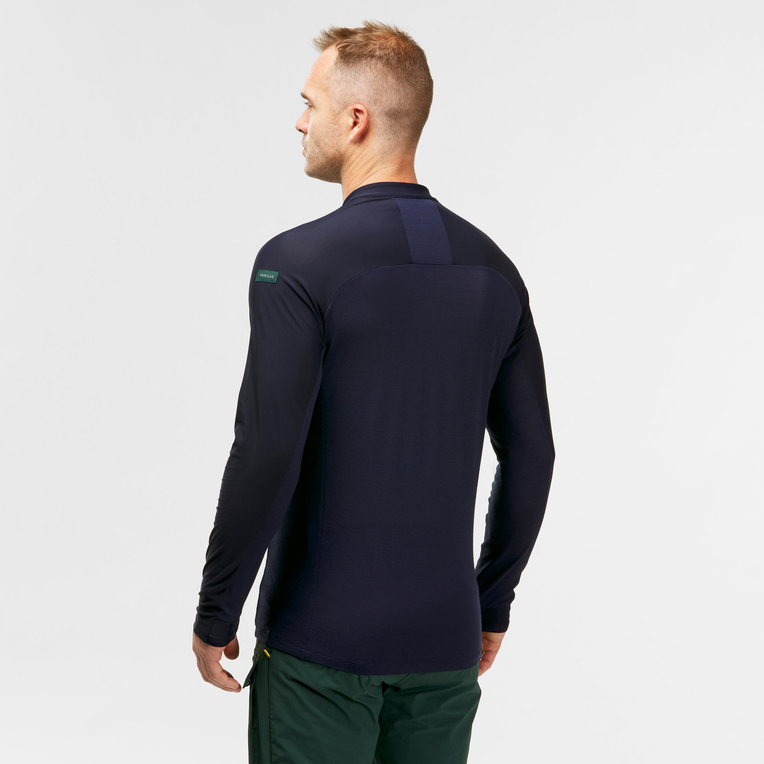 Men Merino Wool Full Sleeve T-Shirt Blue - Travel 900