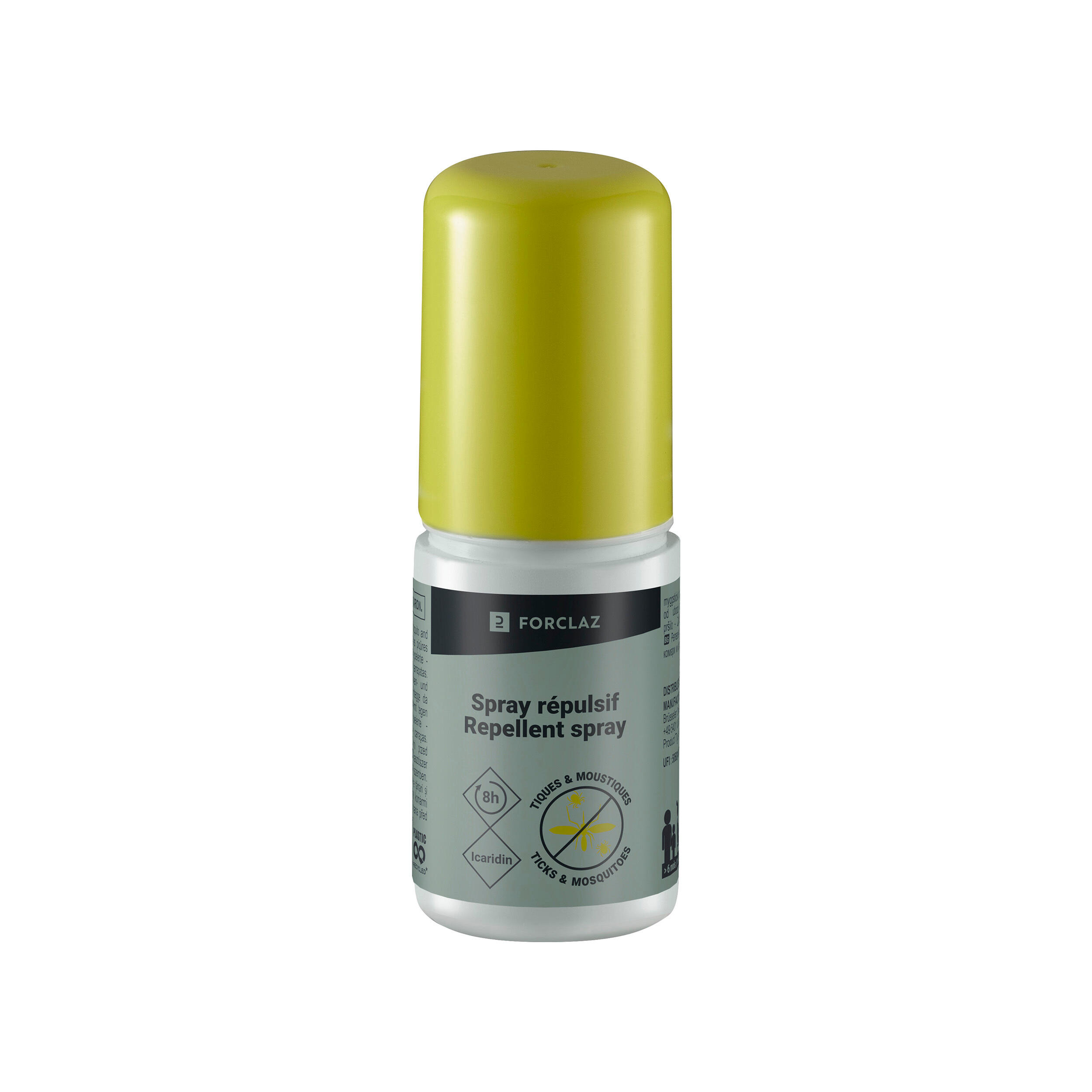 FORCLAZ Insektenspray gegen Mücken und Zecken Icaridin 60 ml | 03583787573518 FORCLAZ Insektenspray gegen Mücken und Zecken Icaridin 60 ml | 03583787573518