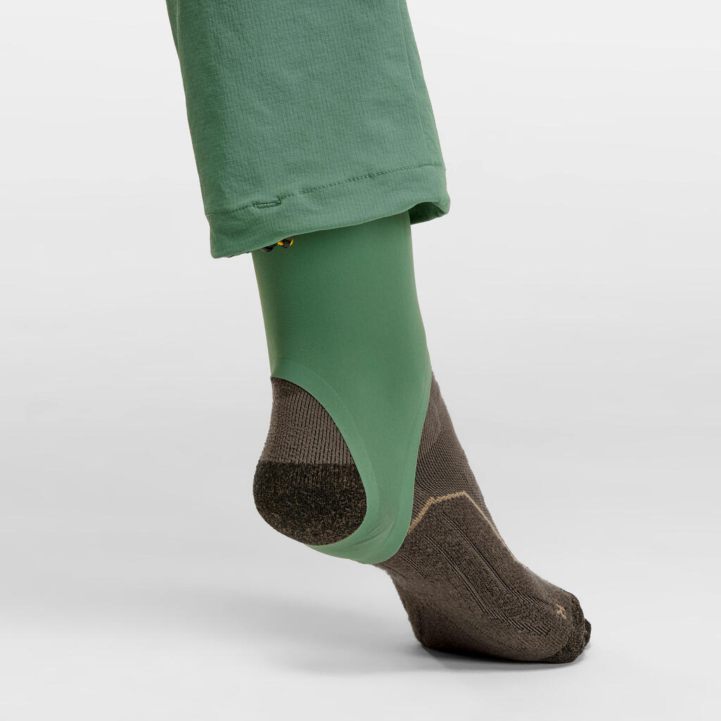 Zelene ženske pantalone za treking TROPIC 900