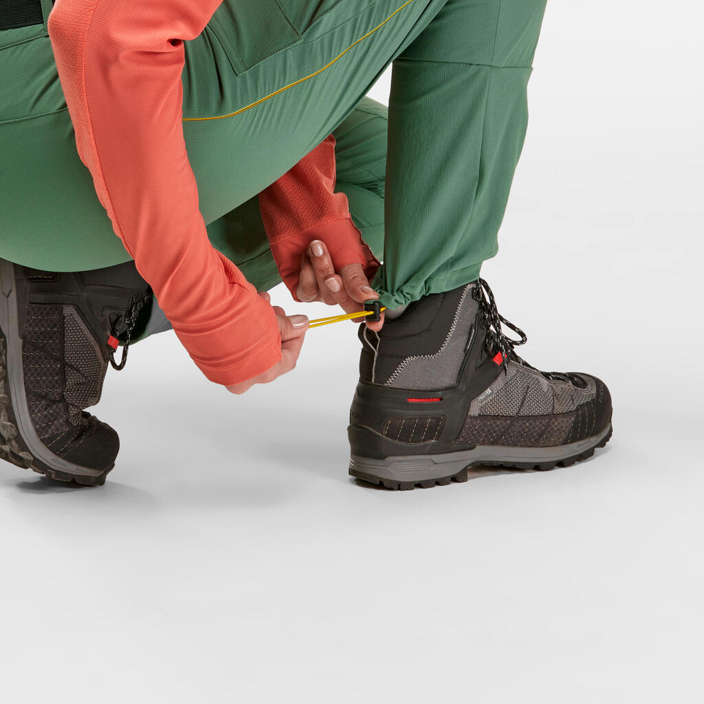 Zelene ženske pantalone za treking TROPIC 900
