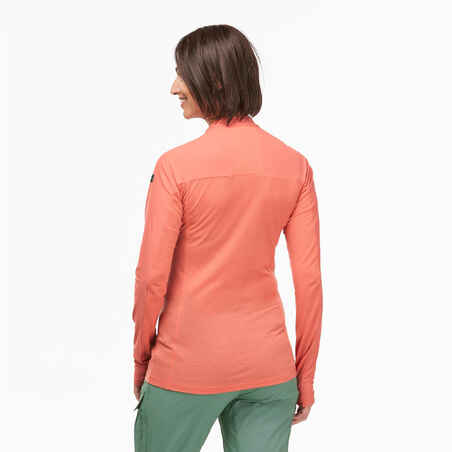 Moteriški ilgarankoviai marškinėliai „Tropic 900“, koralo spalvos