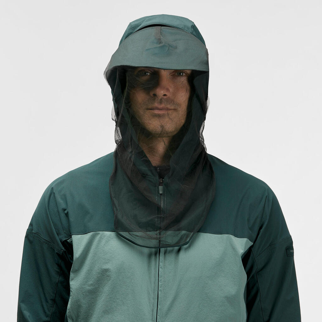 Chaqueta antimosquitos de trekking para Adultos Forclaz Tropic 500 verde