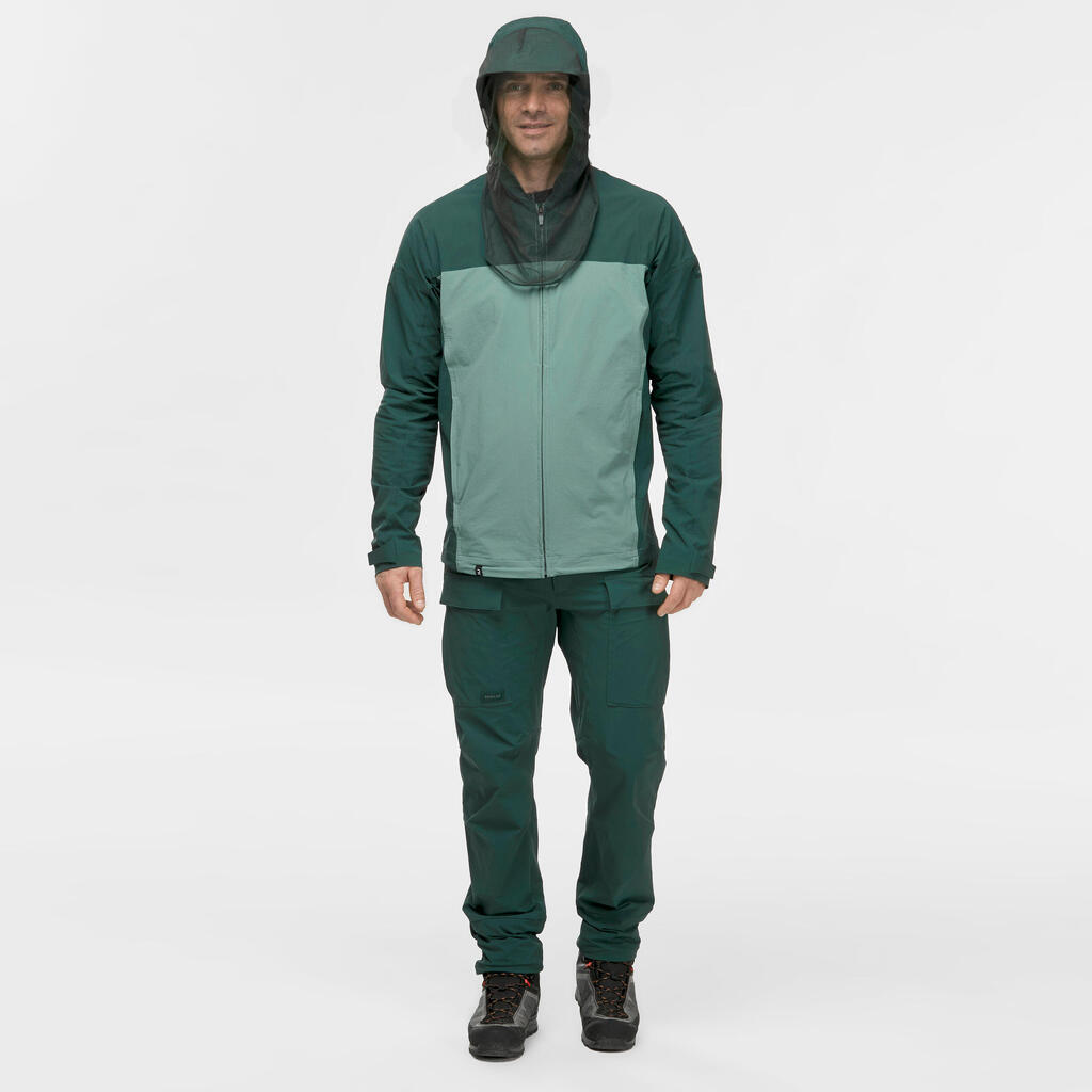 Chaqueta antimosquitos de trekking para Adultos Forclaz Tropic 500 verde