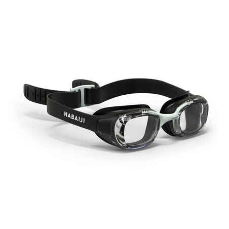 Naočale za plivanje Xbase Optique s dioptrijom za kratkovidnost prozirno-crne