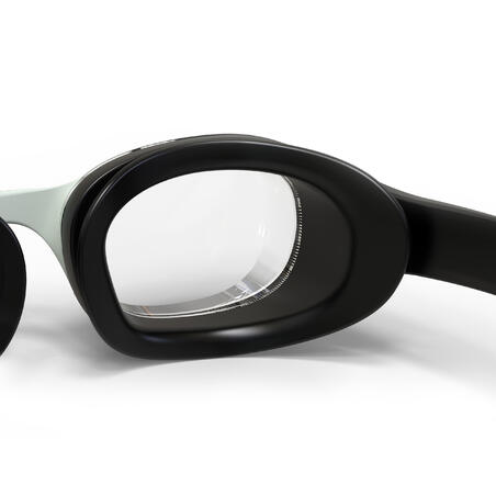 Crne naočare za plivanje sa čistim sočivima XBASE 100