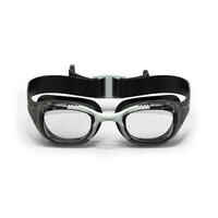 نظارات السباحة - عدسات Xbase للتصحيح البصري لقِصر النظر - أسود