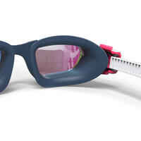 Swimming Goggles Mirrored Lenses SPIRIT Size S White / Pink