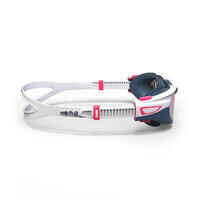 Swimming Goggles Mirrored Lenses SPIRIT Size S White / Pink