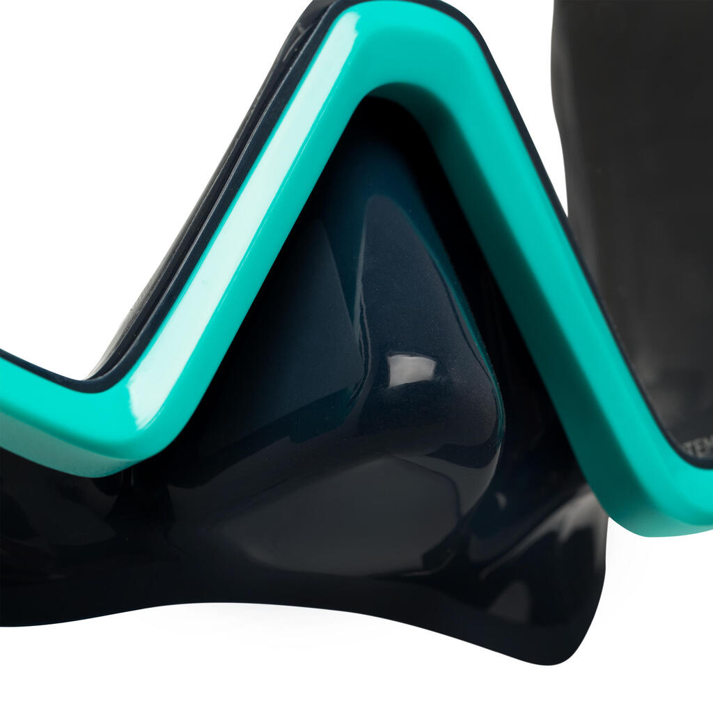 Diving Mask - 100 SCD Two-tone Opaque Blue