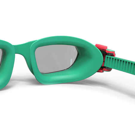 نظارة سباحة SPIRIT للأطفال بعدسات شفافة - أخضر/ وردي