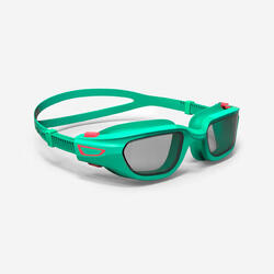 LUNETTES DE NATATION - SPIRIT TAILLE ENFANT - VERRES CLAIRS - VERT / ROSE