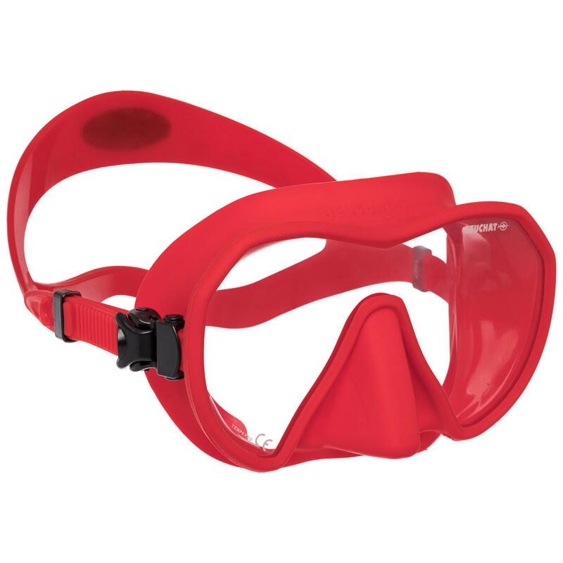 Duikbril voor harpoenduiken en vrijduiken Maxlux S rood