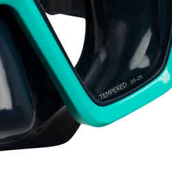 Μάσκα καταδύσεων - 100 SCD Δίχρωμη - Opaque Blue