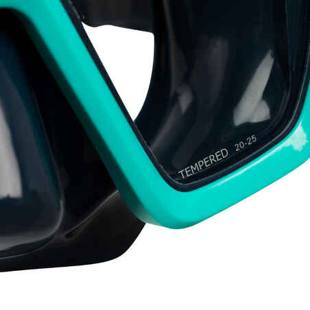 Diving Mask - 100 SCD Two-tone Opaque Blue