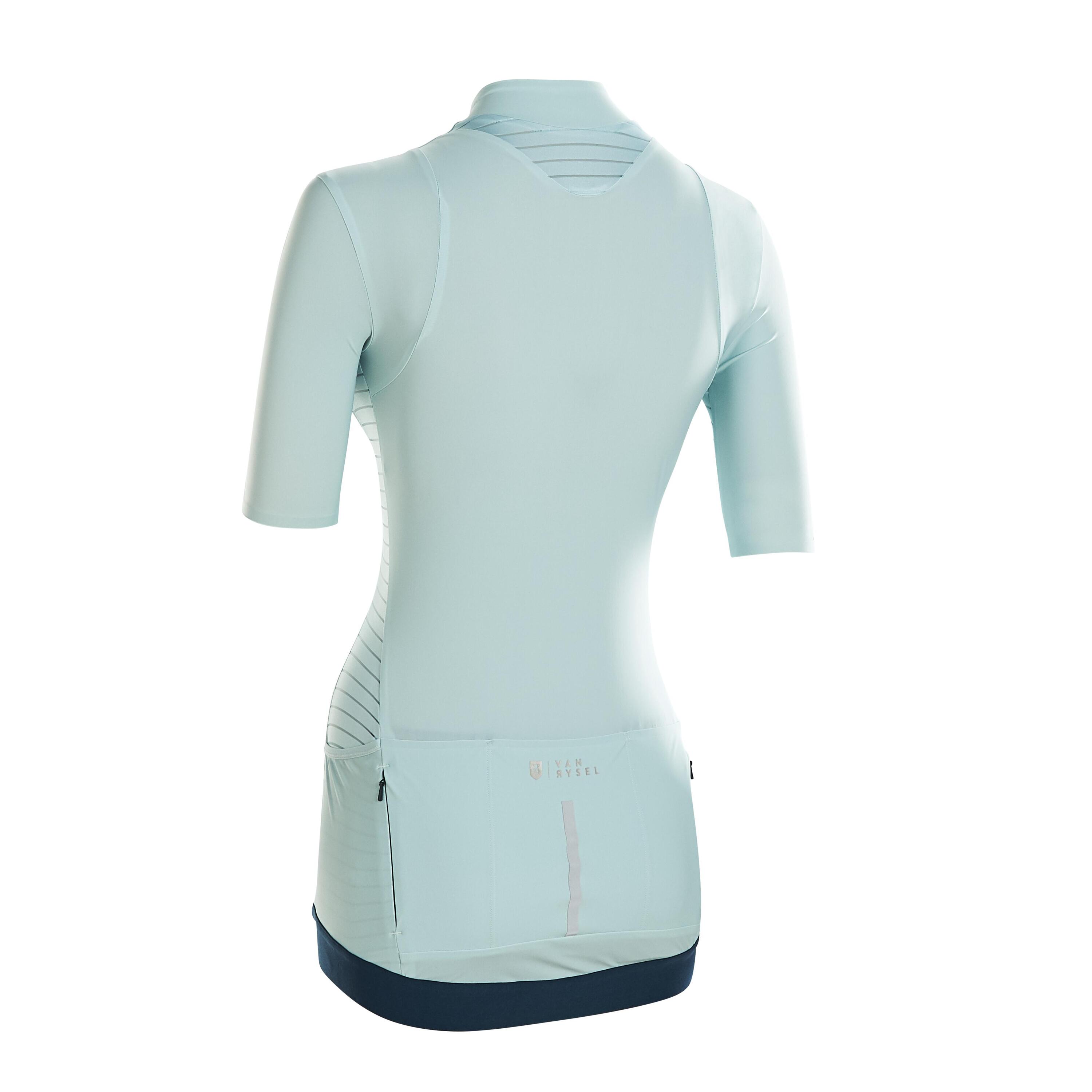 Women's Cycling Short-Sleeved Jersey RCR - Mint/Cross 3/5