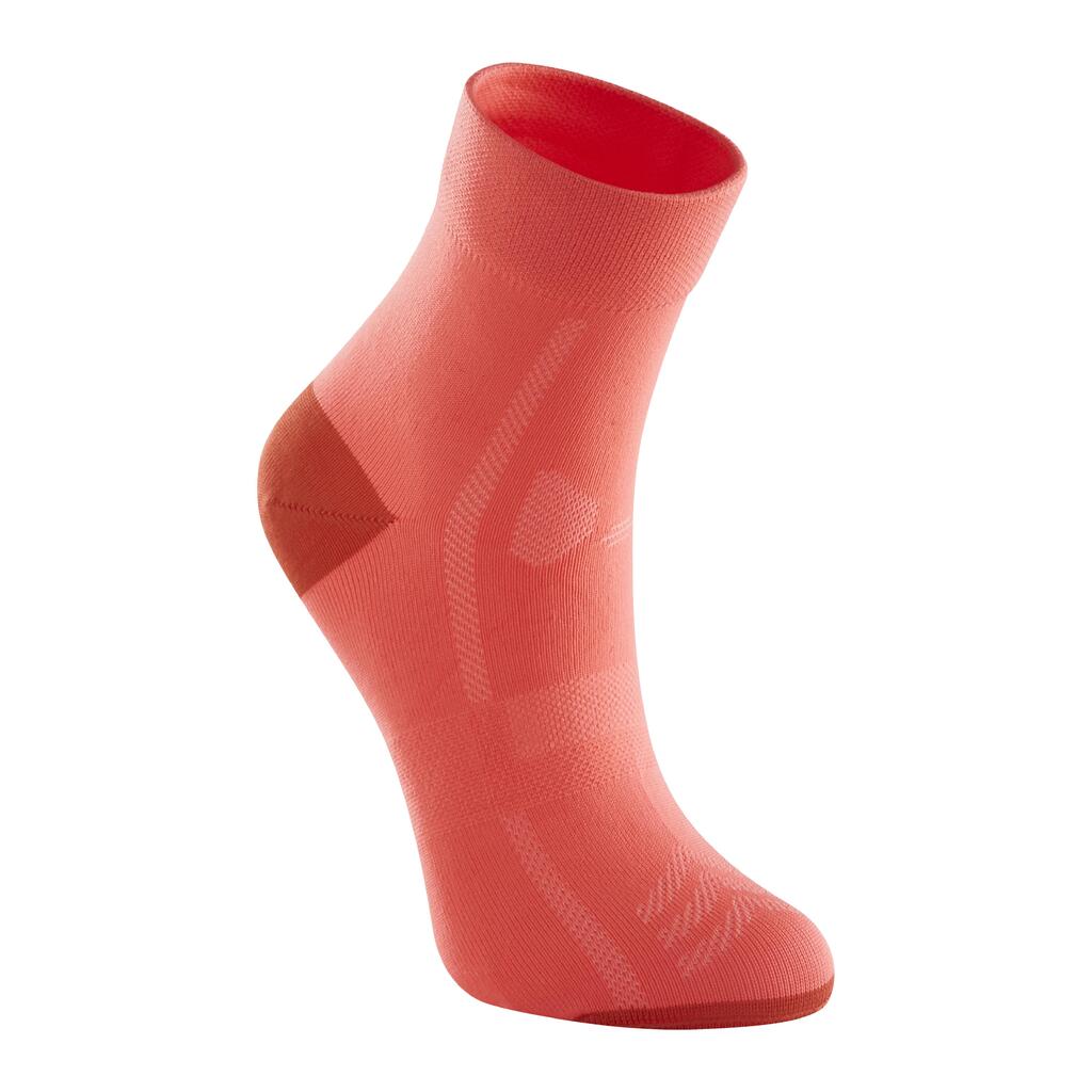 Cycling socks roadr 500 - coral