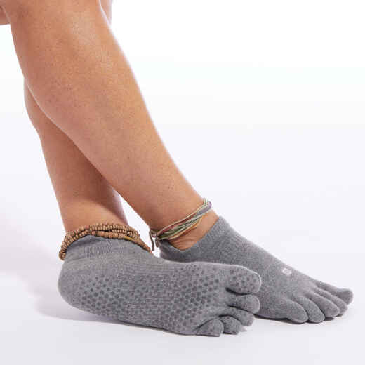 
      Non-Slip Yoga Toe Socks - Mottled Grey
  