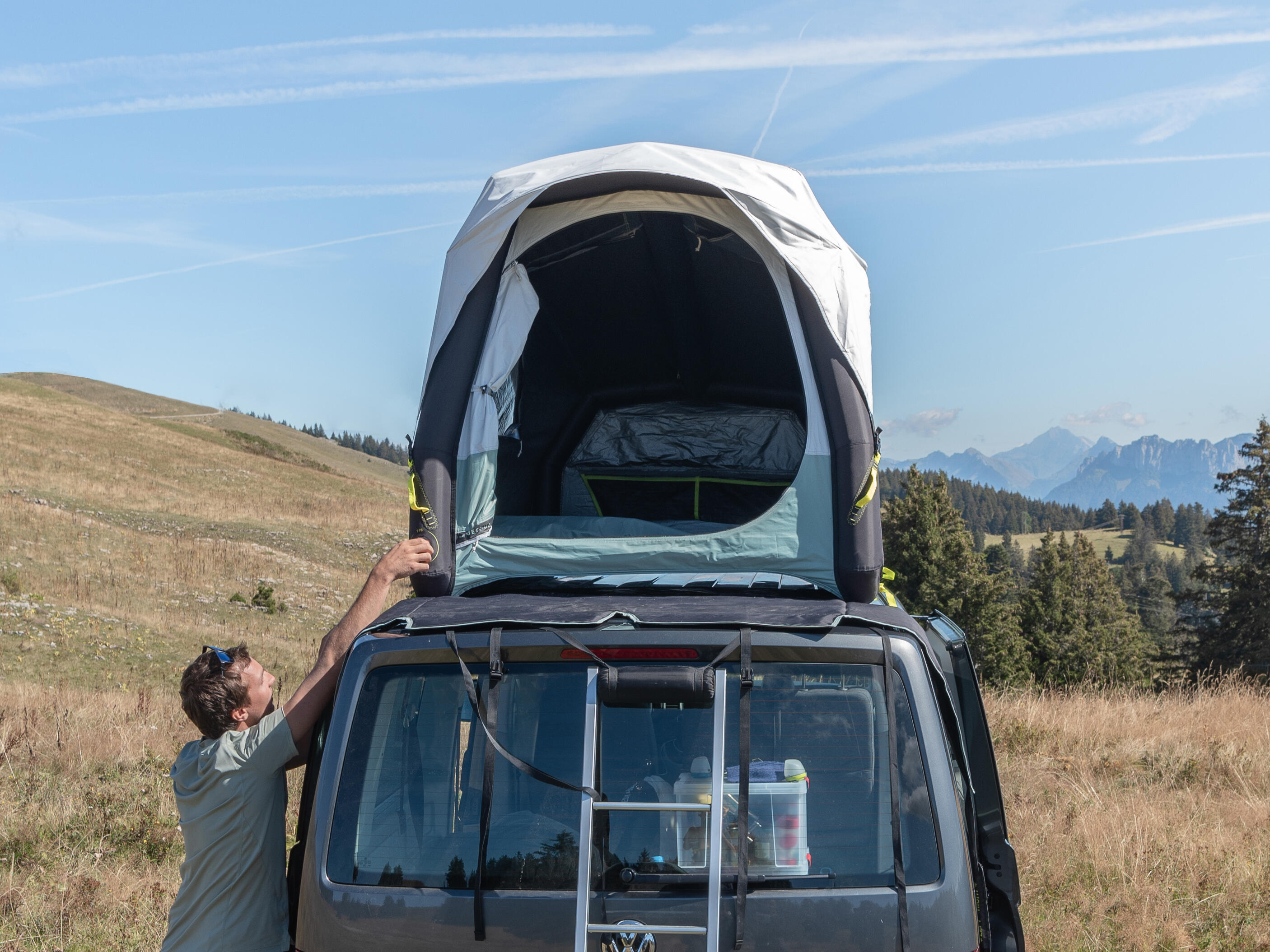 Dachzelt aufblasbar Fresh & Black fr 2 Personen - Van | Decathlon
