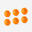 Pelota de Ping Pong Pongori TTB 100* 40+ x6 Naranja