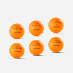 Table Tennis Balls TTB 100 1* 40+ 6-Pack (Made in France) - Orange