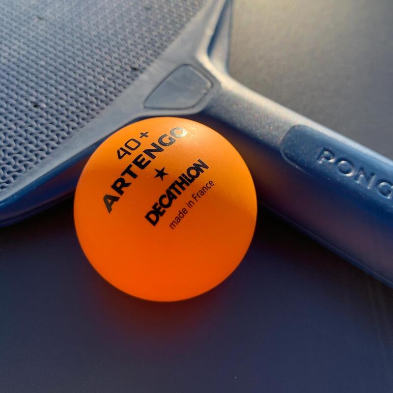 Table Tennis Balls TTB 100 1* 40+ 6Pack (Made in France) Orange Decathlon