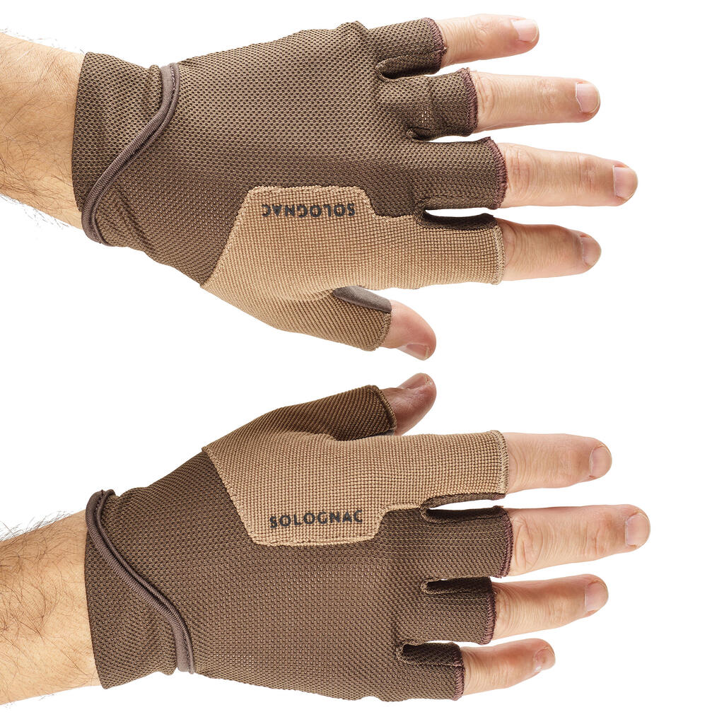 GANTS MITAINES BALL TRAP MARRON