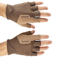 GANTS MITAINES BALL TRAP MARRON