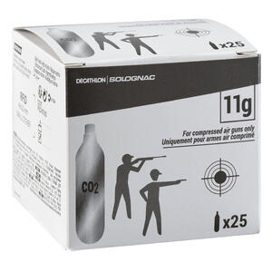 Cartucho Gas Bombona Tiro Deportivo Aire Comprimido Co2 Solognac 11gr Pack 25
