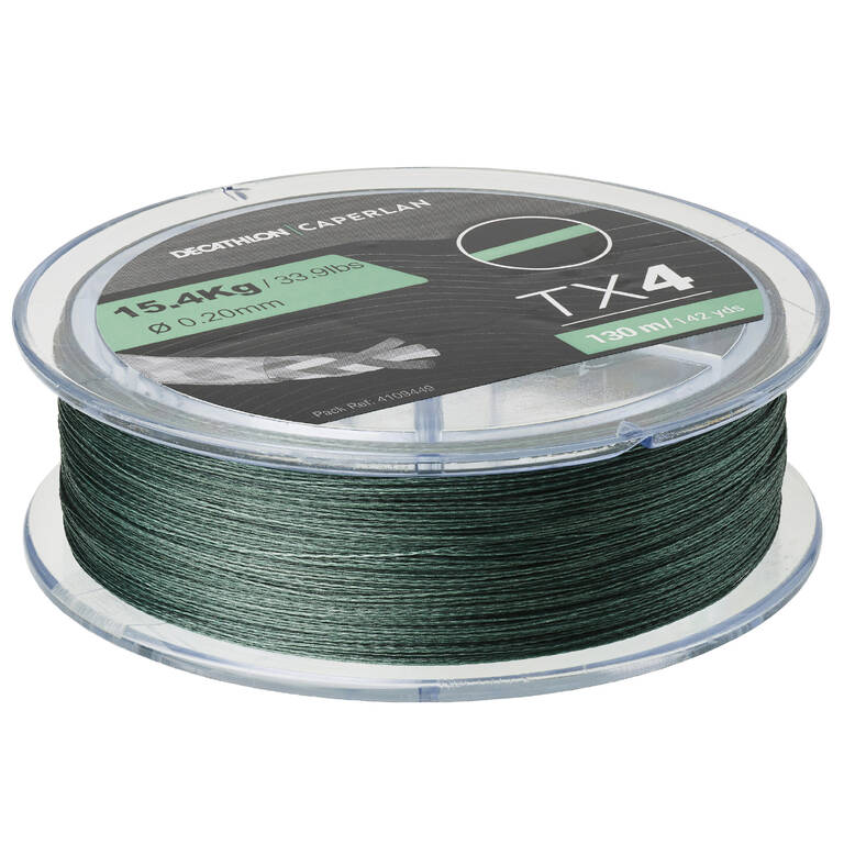 Fishing Braid Line 4 strand 130m - Green