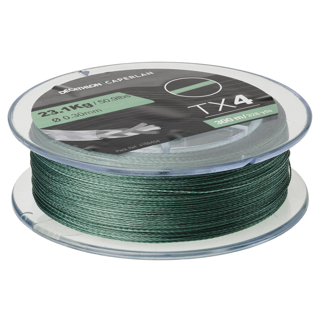 LURE FISHING BRAIDED LINE TX4 300 M - GREEN