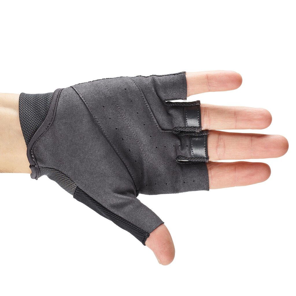 Gants mitaines ball trap noires