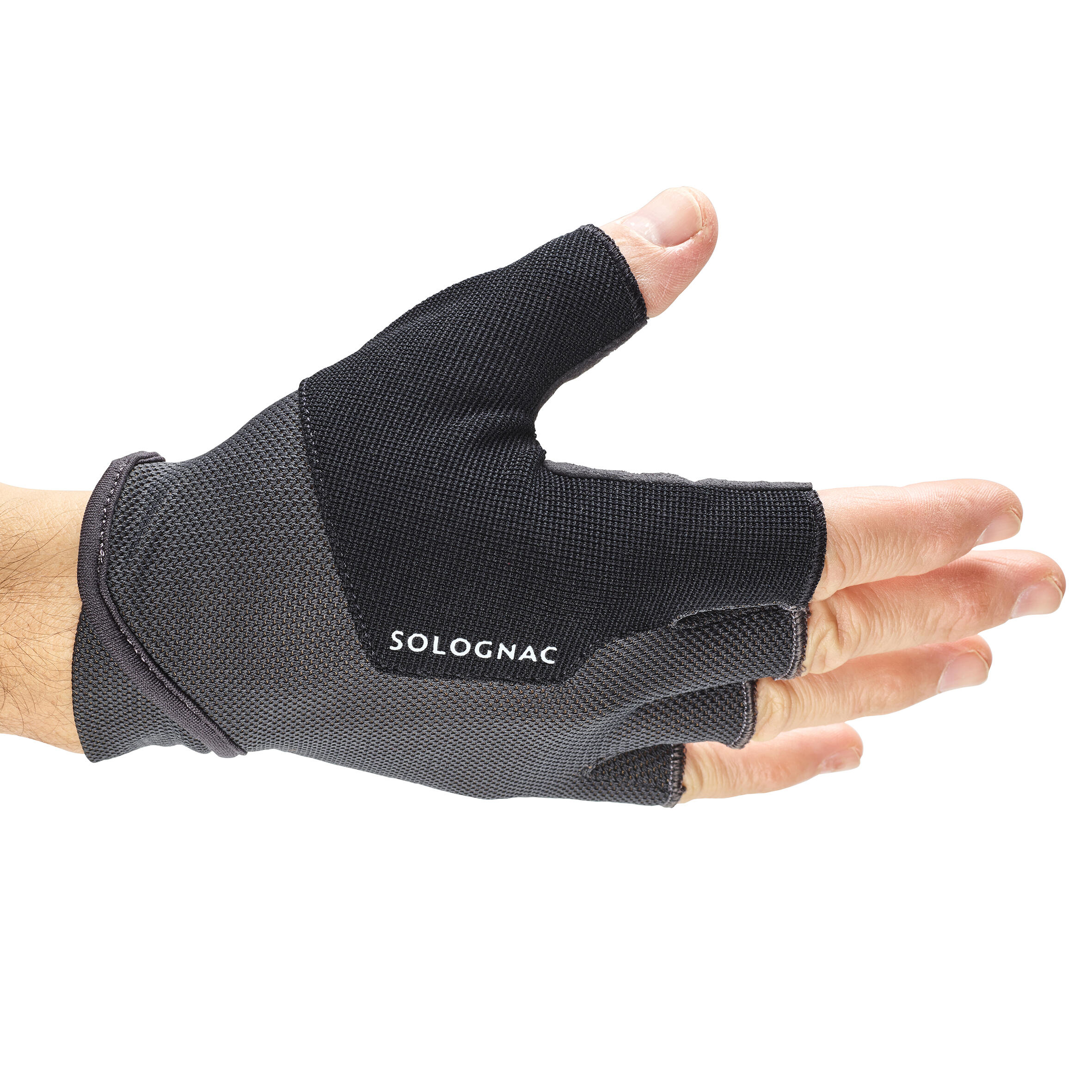 VINGERLOZE HANDSCHOENEN VOOR KLEIDUIFSCHIETEN ZWART 3/9