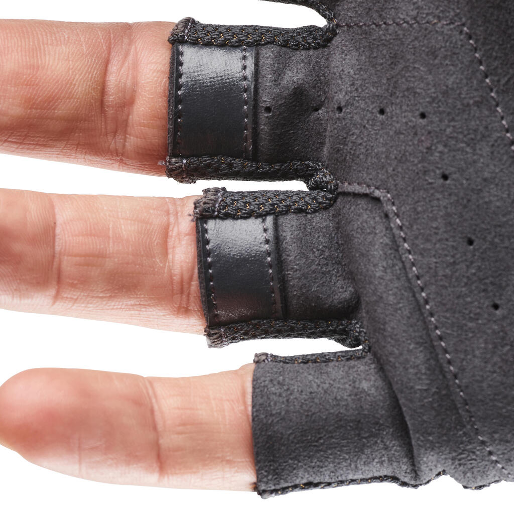 Gants mitaines ball trap noires