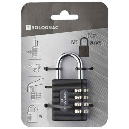 CODED PADLOCK FOR GUN OR AMMUNITION TRAVEL CASE