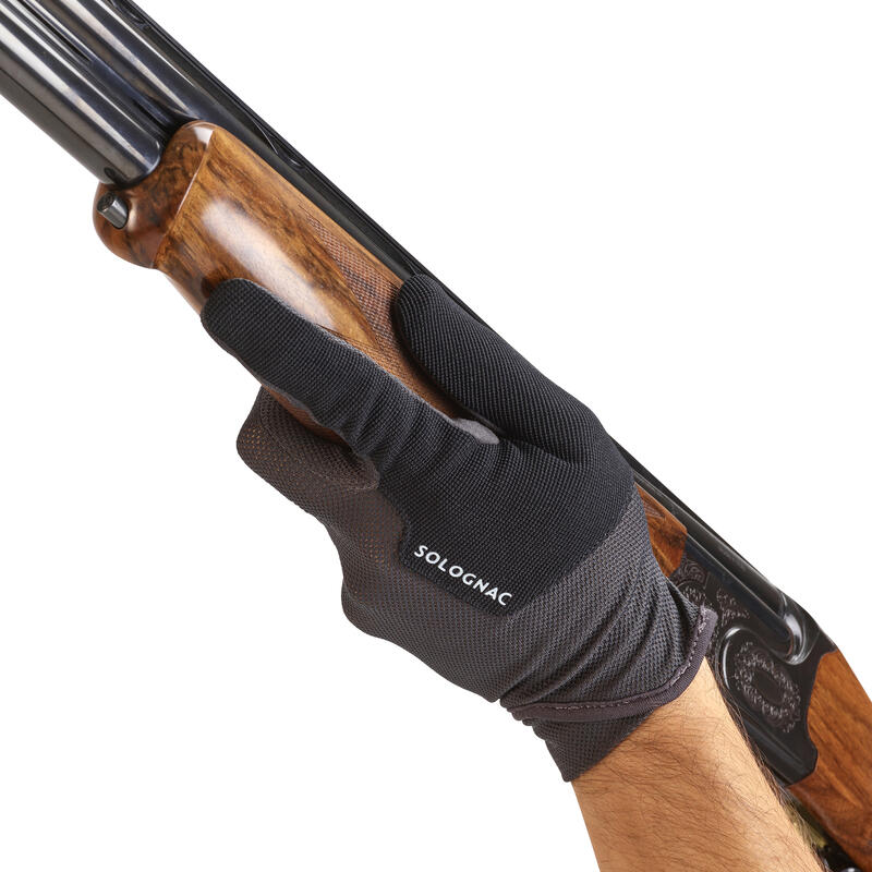 CLAY SHOOTING GLOVE BLACK Decathlon