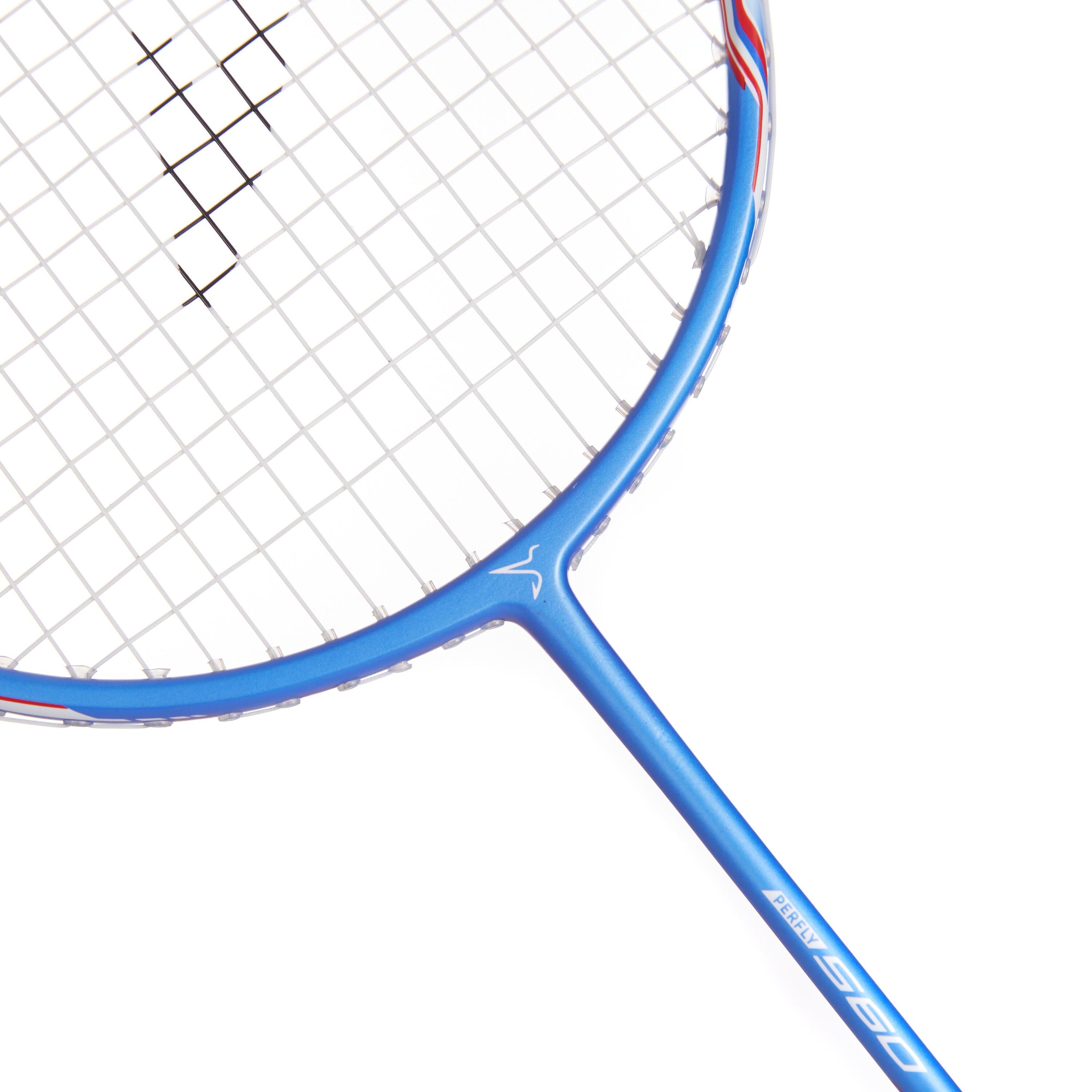 ADULT BADMINTON RACKET BR 560 LITE BLUE WHITE 6/28