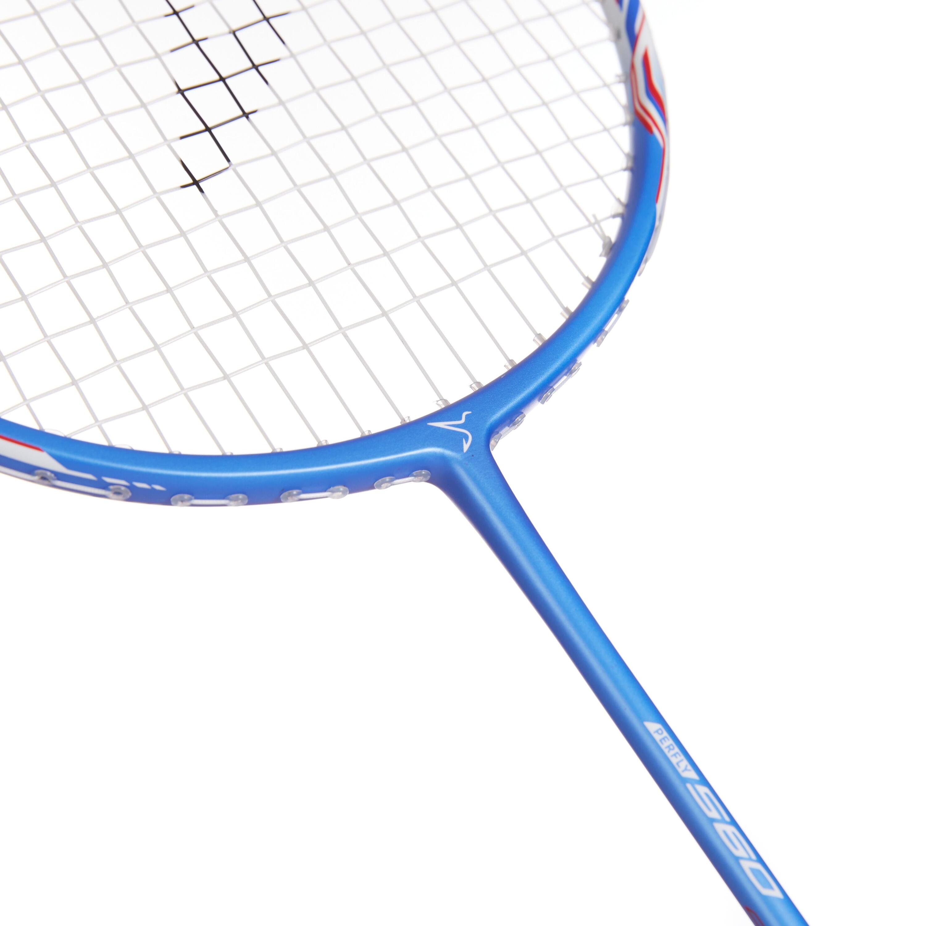 ADULT BADMINTON RACKET BR 560 LITE BLUE WHITE 7/28