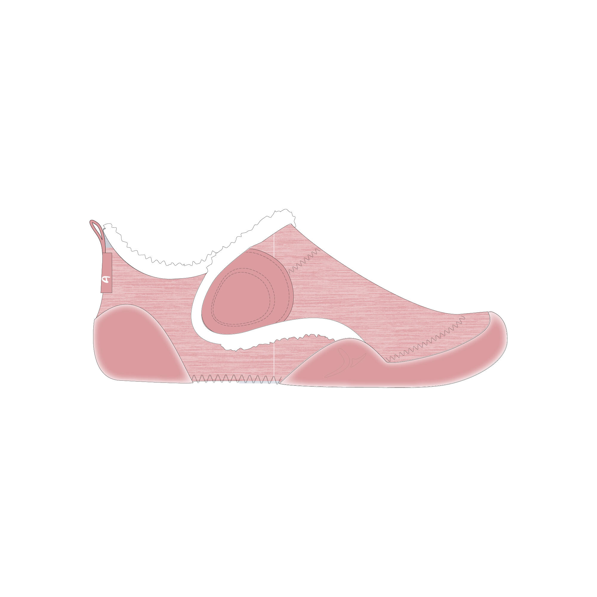 Calçado de Ginástica Conforto "Babylight" Criança 550 Rosa 26/99