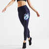 Fitness High-Waisted Shaping Leggings - Navy Blue