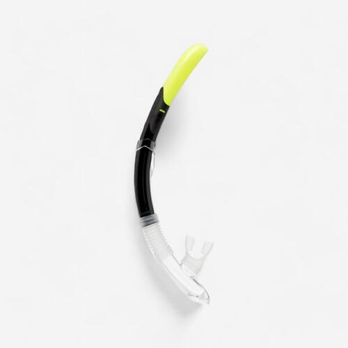 Tuba plongée avec soupape - 100 Noir