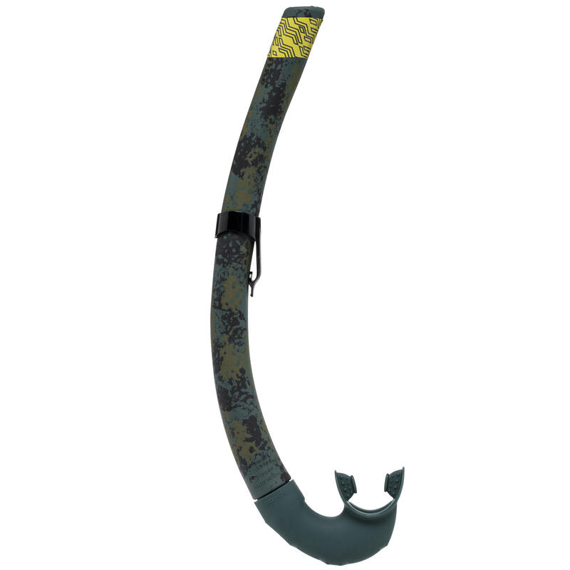 Snorkel for Free-Diving Spearfishing SPF 500 Camouflage