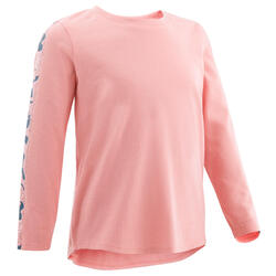 Shirt met lange mouwen voor kleutergym roze